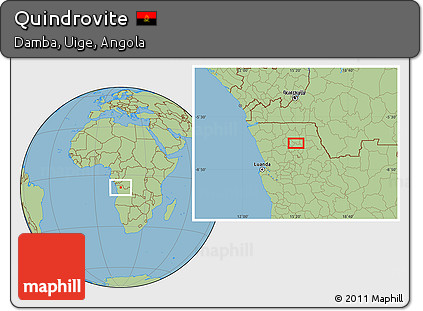 Savanna Style Location Map of Quindrovite