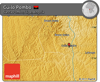 Physical Map of Cuilo Pombo