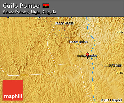Physical Map of Cuilo Pombo
