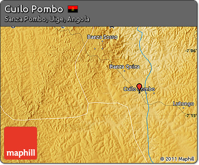 Physical Map of Cuilo Pombo