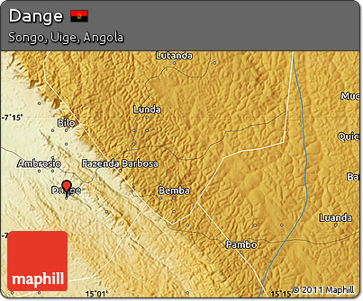 Physical Map of Dange