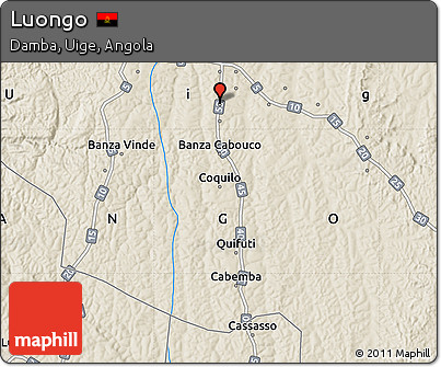 Shaded Relief Map of Luongo