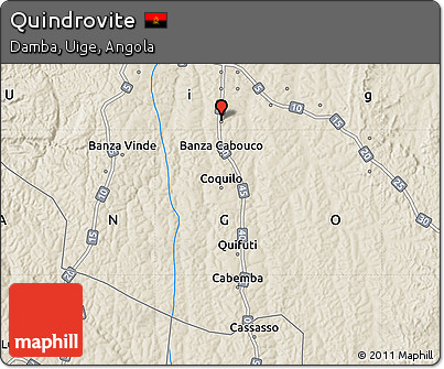 Shaded Relief Map of Quindrovite