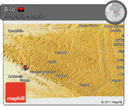Physical Panoramic Map of Bilo