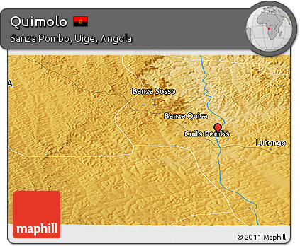 Physical Panoramic Map of Quimolo