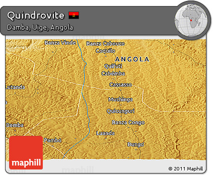 Physical Panoramic Map of Quindrovite