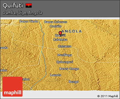 Physical Panoramic Map of Quifuti