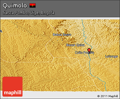 Physical Panoramic Map of Quimolo
