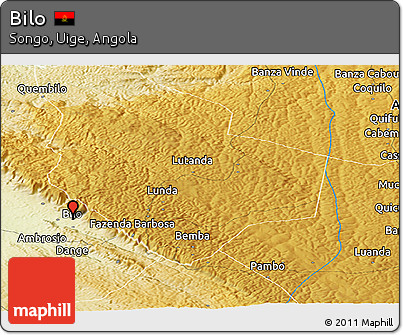 Physical Panoramic Map of Bilo