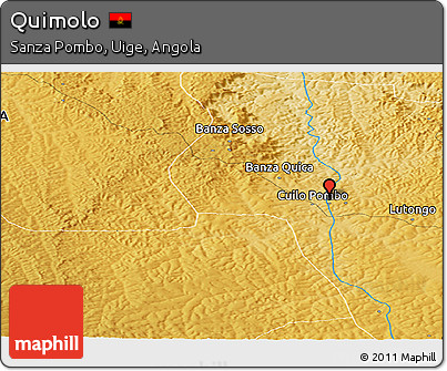 Physical Panoramic Map of Quimolo
