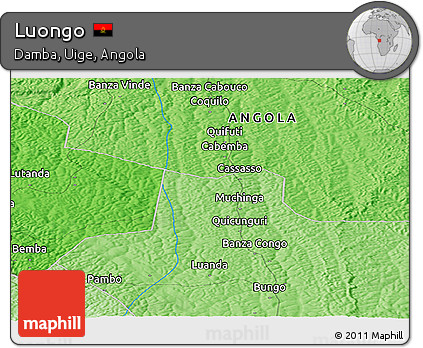 Political Panoramic Map of Luongo