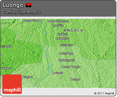 Political Panoramic Map of Luongo