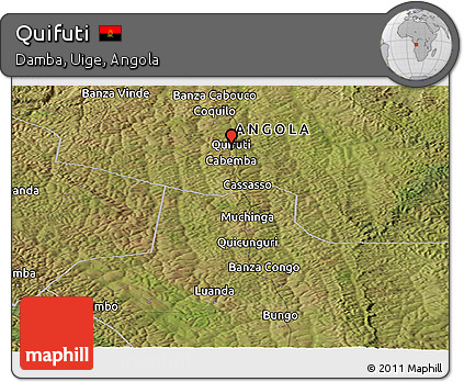 Satellite Panoramic Map of Quifuti