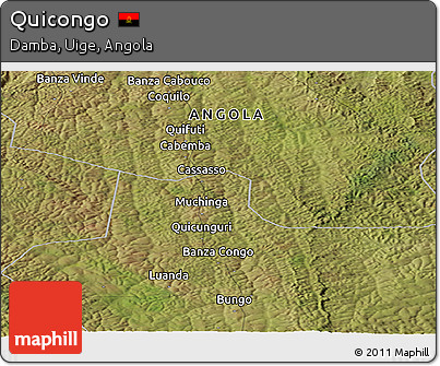 Satellite Panoramic Map of Quicongo