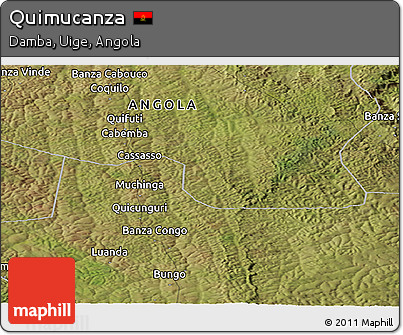 Satellite Panoramic Map of Quimucanza