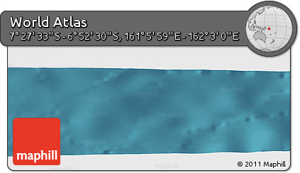 Satellite Panoramic Map of the Area around 7° 10' 2" S, 161° 34' 29" E