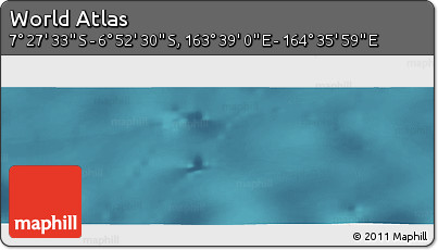 Satellite Panoramic Map of the Area around 7° 10' 2" S, 164° 7' 30" E