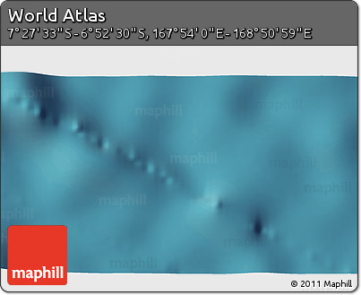 Satellite 3D Map of the Area around 7° 10' 2" S, 168° 22' 30" E