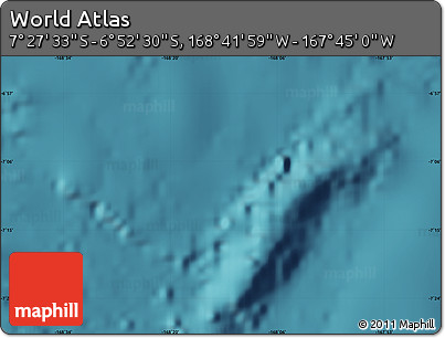Satellite Map of the Area around 7° 10' 2" S, 168° 13' 29" W
