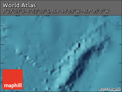 Satellite Map of the Area around 7° 10' 2" S, 168° 13' 29" W