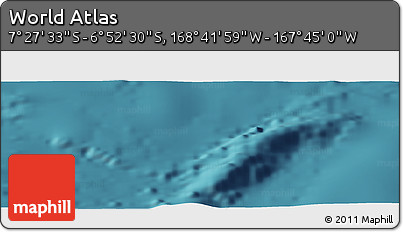 Satellite Panoramic Map of the Area around 7° 10' 2" S, 168° 13' 29" W