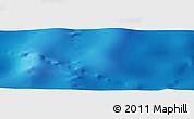 Shaded Relief Panoramic Map of the area around 7° 10' 2" S, 169° 55' 30" W