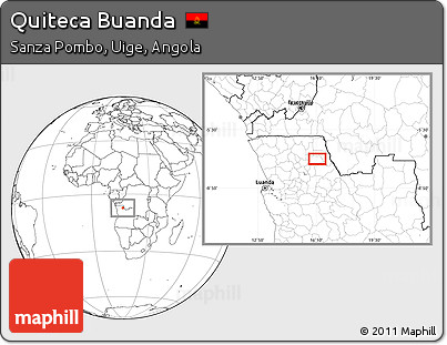 Blank Location Map of Quiteca Buanda
