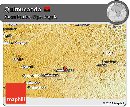 Physical Panoramic Map of Quimucondo