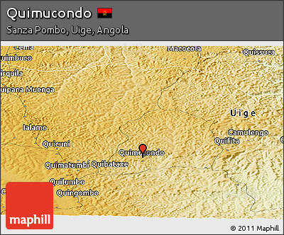Physical Panoramic Map of Quimucondo