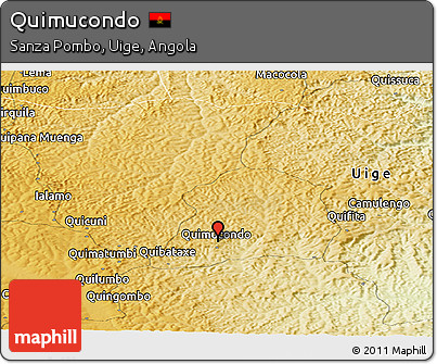 Physical Panoramic Map of Quimucondo