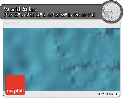 Satellite 3D Map of the Area around 7° 10' 2" S, 170° 4' 29" E