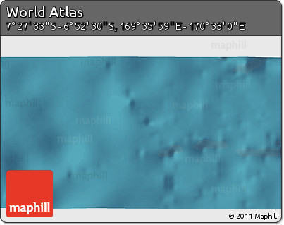 Satellite 3D Map of the Area around 7° 10' 2" S, 170° 4' 29" E