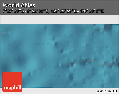 Satellite 3D Map of the Area around 7° 10' 2" S, 170° 4' 29" E