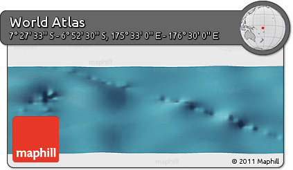 Satellite Panoramic Map of the Area around 7° 10' 2" S, 176° 1' 30" E