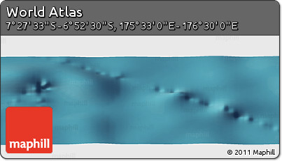 Satellite Panoramic Map of the Area around 7° 10' 2" S, 176° 1' 30" E