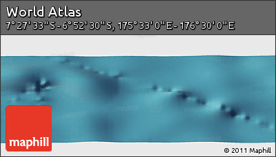 Satellite Panoramic Map of the Area around 7° 10' 2" S, 176° 1' 30" E