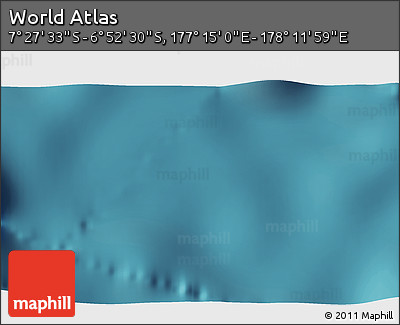 Satellite 3D Map of the Area around 7° 10' 2" S, 177° 43' 29" E