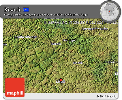 Satellite 3D Map of Kisadi
