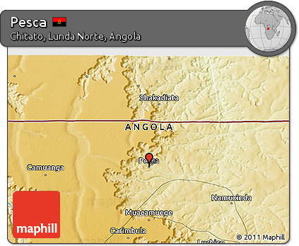 Physical 3D Map of Pesca