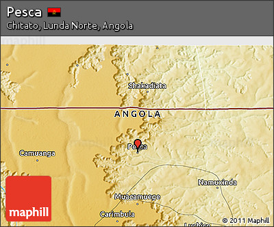 Physical 3D Map of Pesca