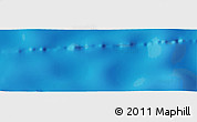 Shaded Relief Panoramic Map of the area around 7° 10' 2" S, 20° 19' 30" W