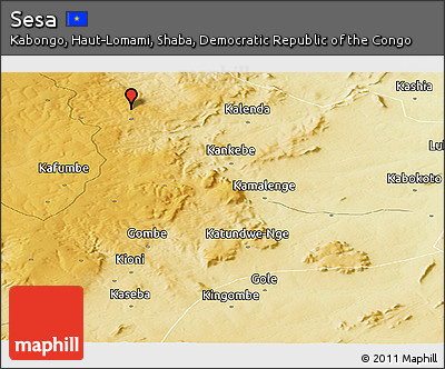 Physical Panoramic Map of Sesa