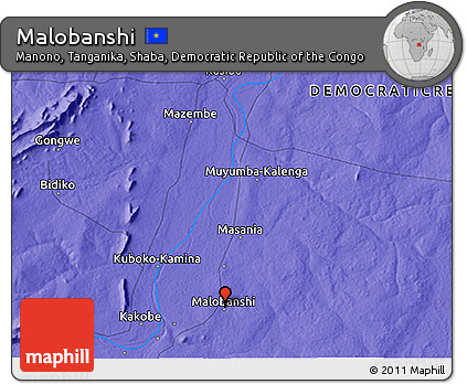 Political 3D Map of Malobanshi