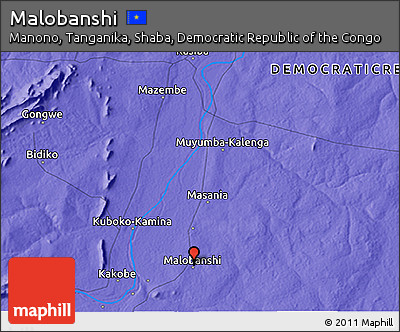 Political 3D Map of Malobanshi