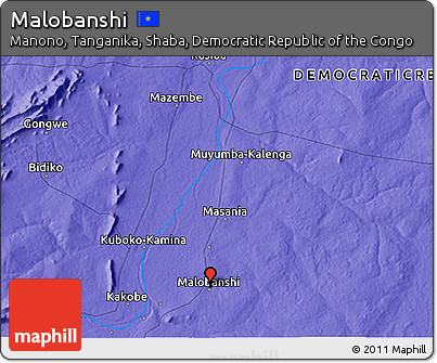 Political 3D Map of Malobanshi