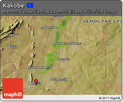 Satellite 3D Map of Kakobe
