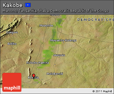 Satellite 3D Map of Kakobe