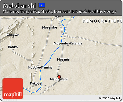 Shaded Relief 3D Map of Malobanshi