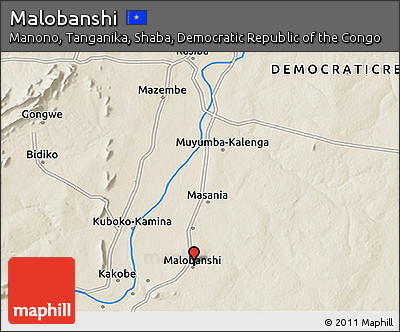 Shaded Relief 3D Map of Malobanshi