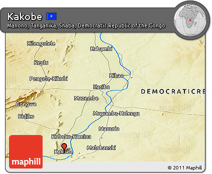Physical Panoramic Map of Kakobe